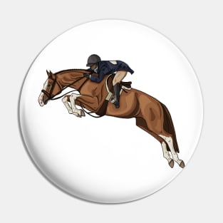 Hunter Chestnut Over Fences with Full Chrome Pin