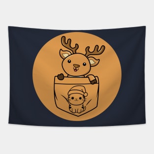 Minimalstic cute dear design Tapestry