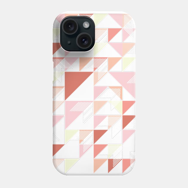 Composition of triangles Phone Case by Toto Hello