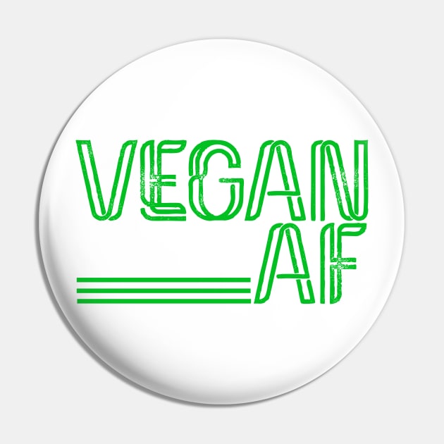 Vegan AF, Funny Vegan Christmas Gifts 2023 Pin by KindWanderer