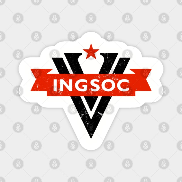 Ingsoc - Nineteen Eighty Four (1984) George Orwell Magnet by CultureClashClothing