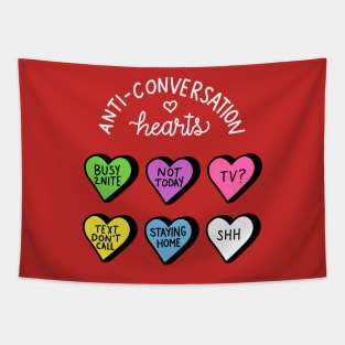 Anti-Conversation Hearts Tapestry