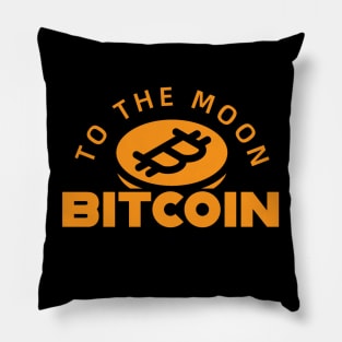 Bitcoin To The Moon Pillow