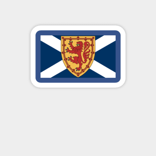 Royal Scottish Coat of Arms on Flag Magnet