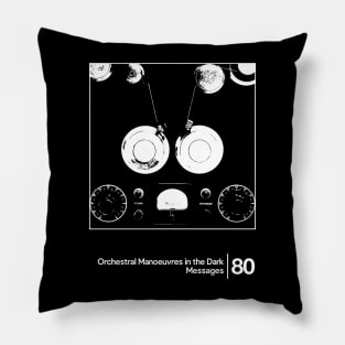 OMD - Messages / Minimal Style Graphic Artwork Design Pillow