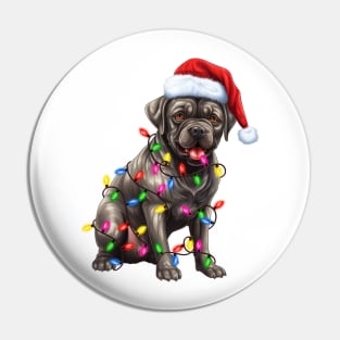 Christmas Cane Corso Pin