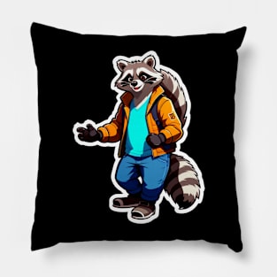 Cool Racoon Pillow