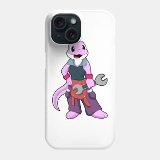 Geko as Mechanic with Wrench Phone Case