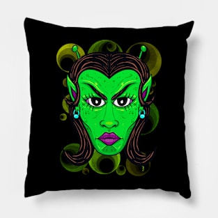 Female alien Pillow