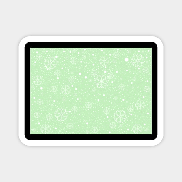 Winter Pattern Magnet by KristinaStellar 