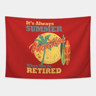 Summer Vacation T-Shirt Design Tapestry