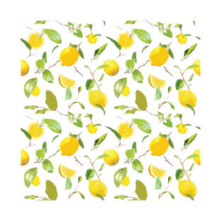 Watercolor Lemon & Leaves 2 T-Shirt