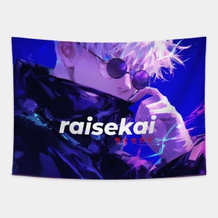 White haired sorcerer with glasses Tapestry