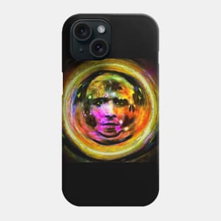 Cosmic face Surreal painting Phone Case