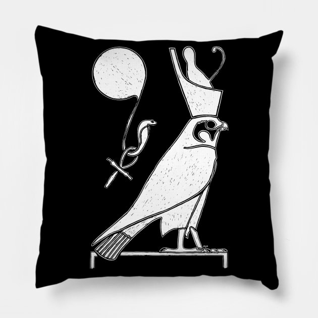 Ancient Eygptian God Falcon Horus Pillow by LaForma