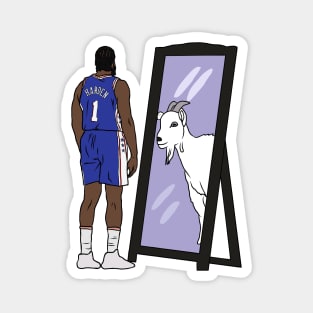 James Harden Mirror GOAT Magnet