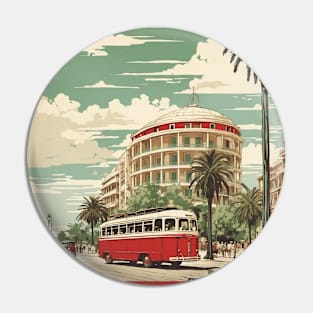 Thessaloniki Greece Tourism Vintage Poster Pin