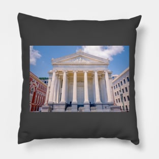 Gallier Hall New Orleans Louisiana by Debra Martz Pillow