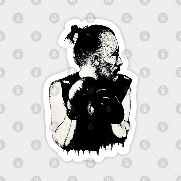 Thom Yorke Portrait Art Magnet by surmind