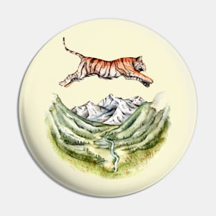 Jumping tiger Pin