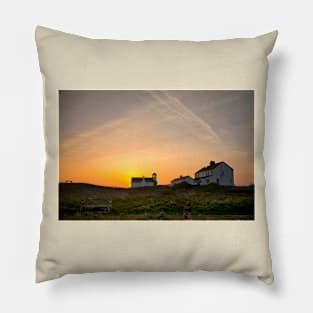 Spring sunrise over Rocky Island Pillow