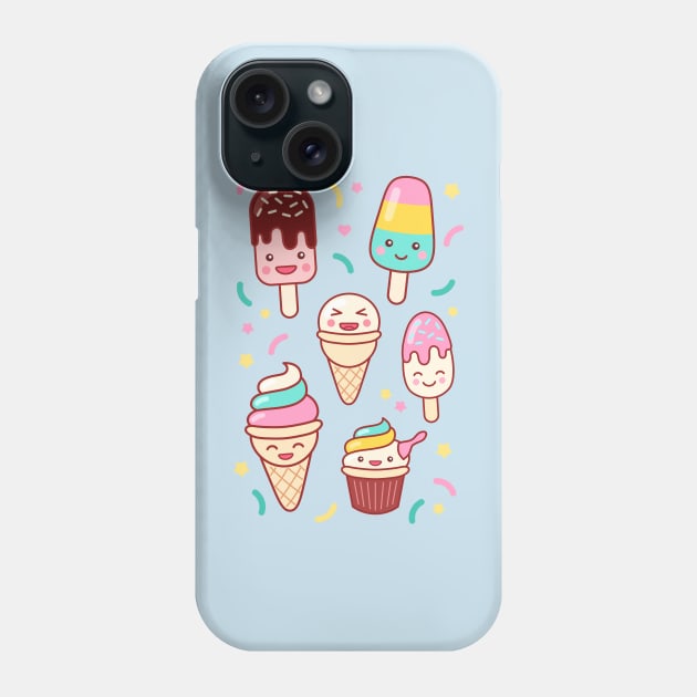 Ice Cream Emoji Mashup #1 Phone Case by lightsonfire