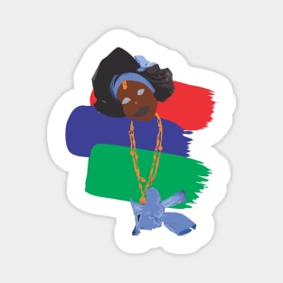 Gambian Woman Vector Magnet