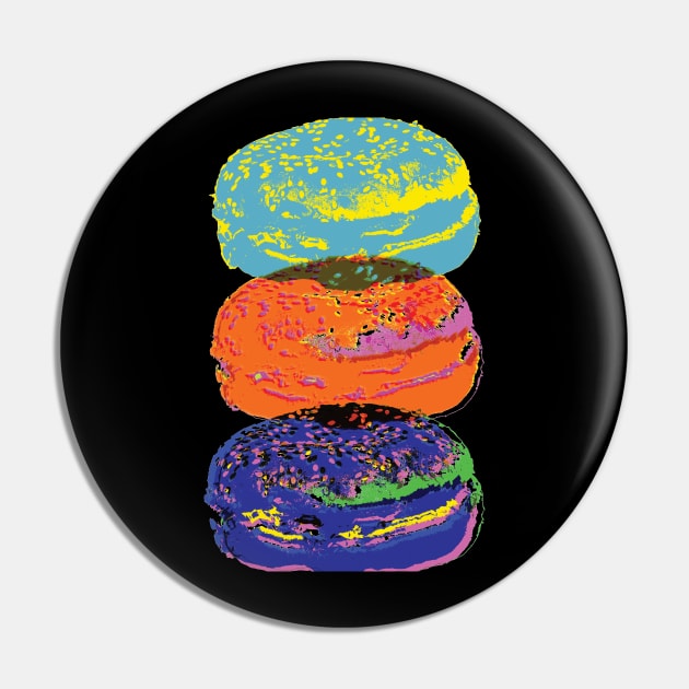 Trashy Pop Art Burgers Pin by DANPUBLIC