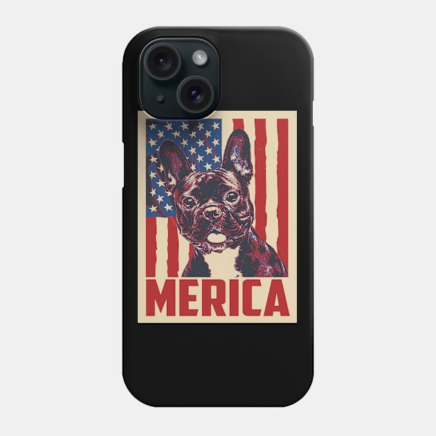 French Bulldog Merica 4th Of July Phone Case by mia_me