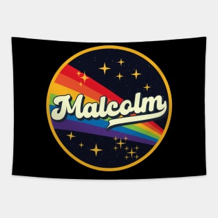 Malcolm // Rainbow In Space Vintage Style Tapestry