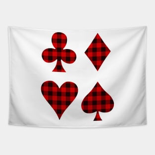 Playing Cards Suits Tapestry