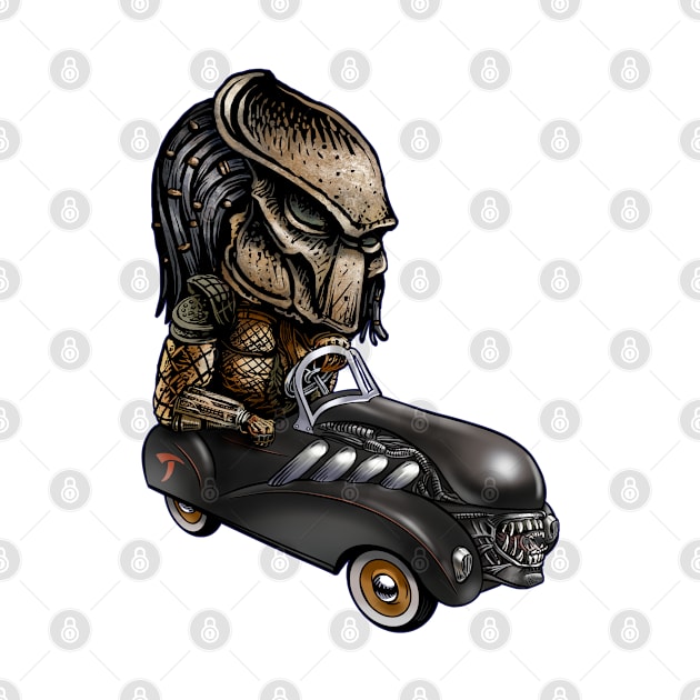 Alien Pedal Car by ChetArt