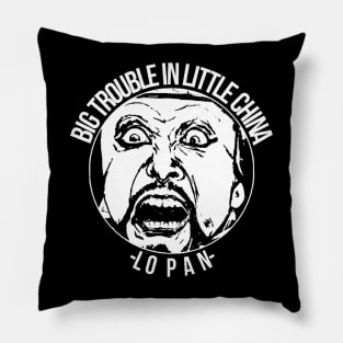 lo pan black and white retro style Pillow