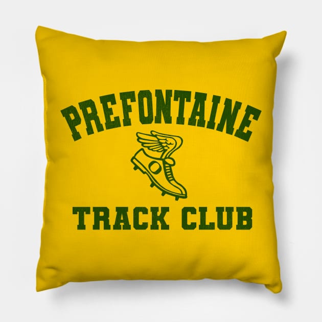 PREFONTAINE TRACK CLUB Pillow by darklordpug