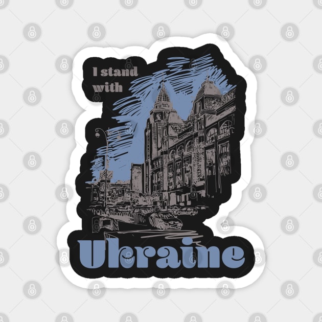 I Stand with Ukraine Magnet by laverdeden