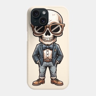 Preppy Skeleton - Colour Cartoon Phone Case