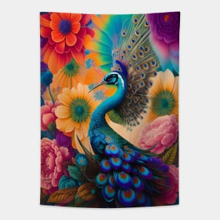 Beautiful Exotic Birds - Nature Art - Peacock Tapestry