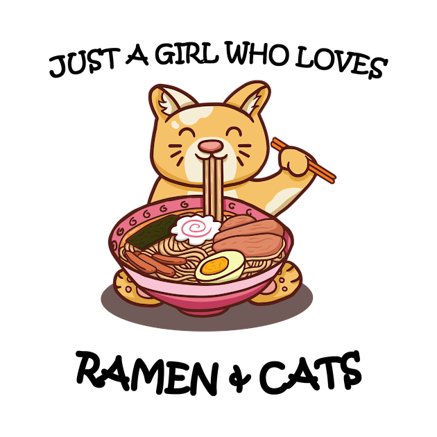 Japanese Ramen Cat Anime Manga Japan by bigD