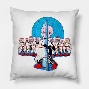 Alien bald little men invade earth Pillow