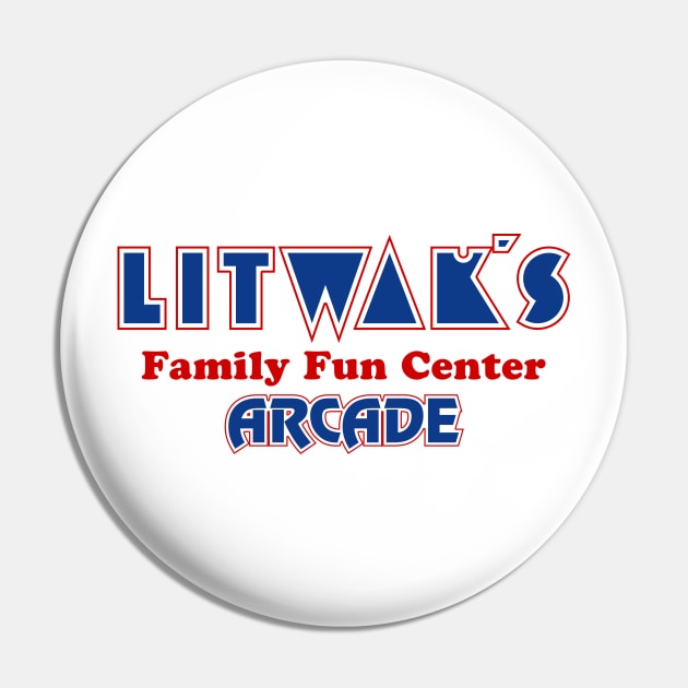 Litwak's Family Fun Center Arcade Pin by familiaritees