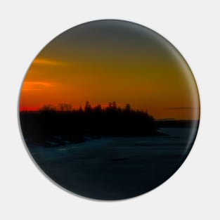 Sunset in Alberta Pin