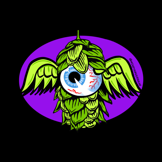 Flying Hop Eyeball by Mindy’s Beer Gear