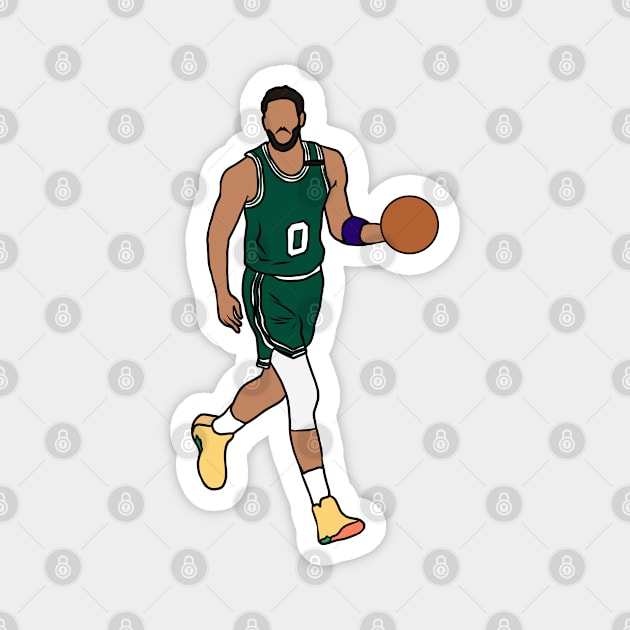 Jayson Tatum Dribbling Magnet by rattraptees