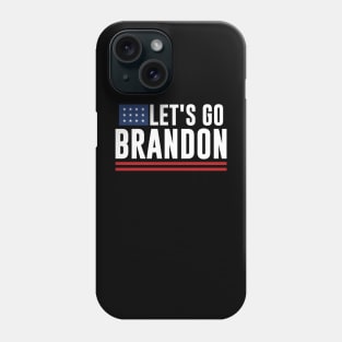 Funny Let's Go Brandon! Meme Retro Vintage American Flag Phone Case