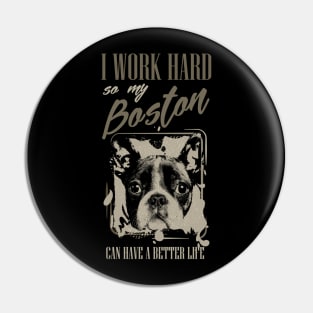 Boston Terrier Pin