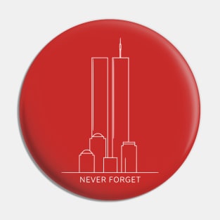 Copy of Never Forget - Twin Towers Memorial 9/11 Tribute - Minimalist Skyline [3:4 9750x13000] Pin