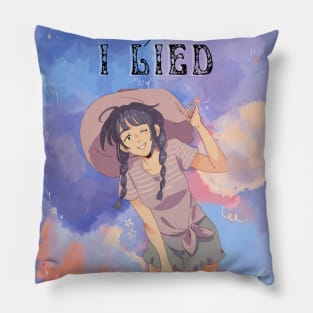 Beautiful Funny lady catching fun Pillow