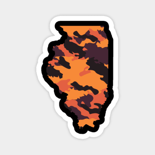 Illinois Camouflage Magnet