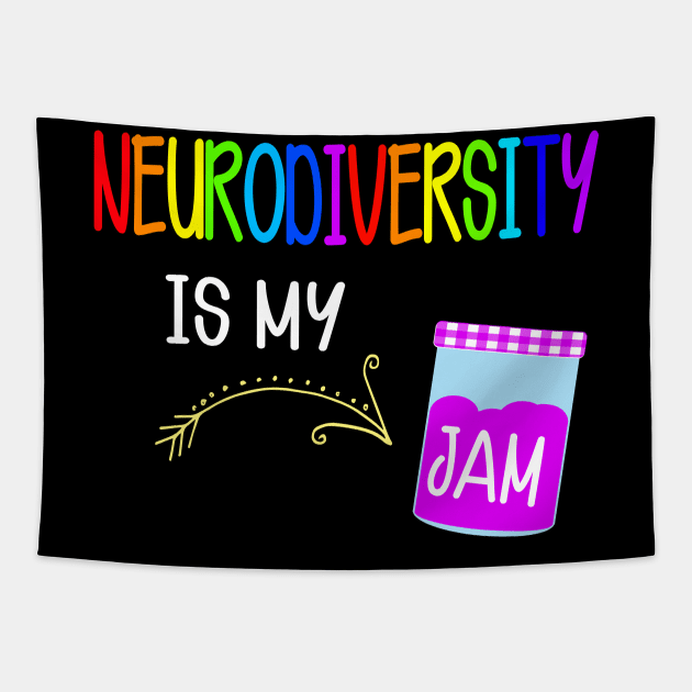 NEURODIVERSITY Special Education SPED Teacher Gift Tapestry by JPDesigns