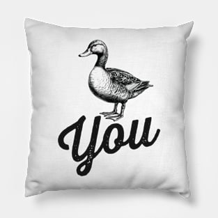 Duck you funny humor Pillow